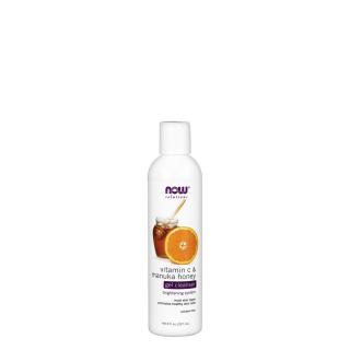 Vitaminos bőrtisztító gél manuka mézzel, Now Vitamin C &amp; Manuka Honey Gel Cleanser, 237 ml