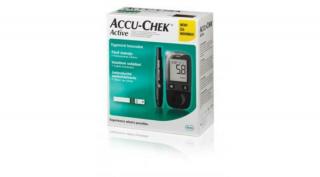 Accu-Chek Active Kit (gép,tartó,ujjbegyszúró,10 lándzsa,10 tesztcsík)