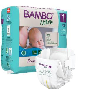 Bambo Nature Öko nadrágpelenka 1 2-4 Kg 22 db