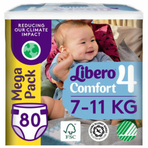 Libero Comfort pelenka, mega pack, 4, 7-11 kg, 80 db