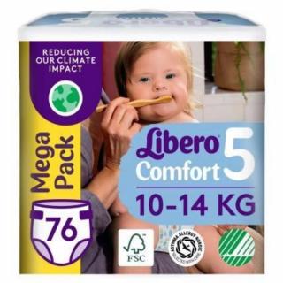 Libero Comfort pelenka, mega pack, 5, 10-14 kg, 76 db