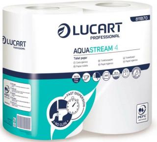 Lucart Aquastream 4 wc papír 2 rétegű 44M 200 lap
