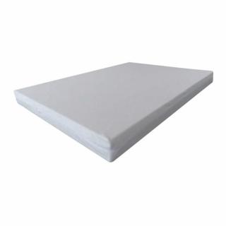 szivacs matrac fehér lepedővászon huzattal  félkemény (N32) 200x140x10cm