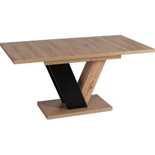 Clark étkezőasztal 120 cm artisan tölgy fekete