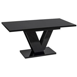 Clark étkezőasztal 120 cm black gloss glamour