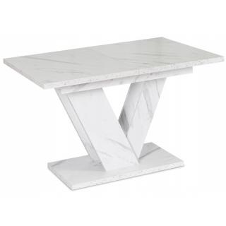 Clark étkezőasztal 120 cm fehér márvány glamour