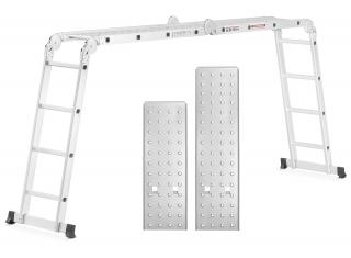 Csuklós létra 4 x 3 lépcsőfok platformmal 460 cm