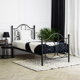 Egyszemélyes ágy 90 x 200 cm Lordi fekete