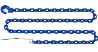 Erdészeti lánc horoggal és tűvel G10 55 kN 8,5 x 28 mm kék Dĺžka reťaze: 1m