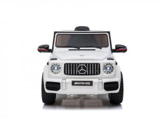 Fehér Mercedes G63 AMG elektromos kisautó