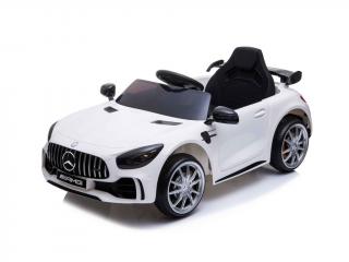 Fehér Mercedes GTR elektromos kisautó