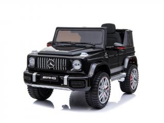 Fekete Mercedes G63 AMG elektromos kisautó