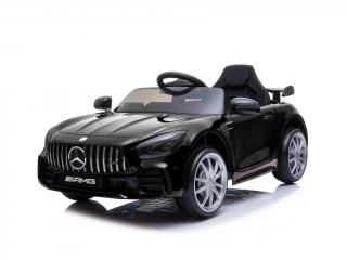 Fekete Mercedes GTR elektromos kisautó