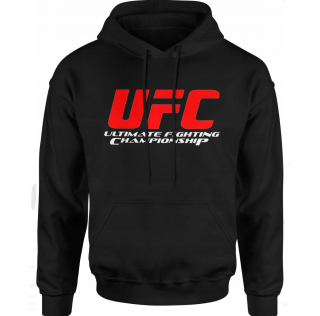 FÉRFI KAPUCNIS PULÓVER UFC FEKETE Méret: XL