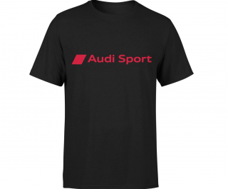 FÉRFI PÓLÓ AUDI SPORT - FEKETE Méret: XXL