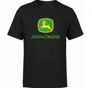 FÉRFI PÓLÓ JOHN DEERE LOGO - FEKETE Méret: XL