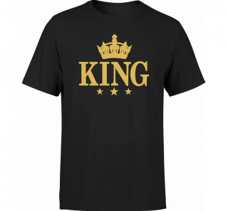 FÉRFI PÓLÓ KING - FEKETE Veľkosť: 3XL