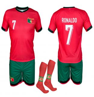 Gyermek focimez zoknival Ronaldo Portugál Méretek: 140