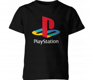 GYERMEK PLAYSTATION PÓLÓ - FEKETE Méretek: 176