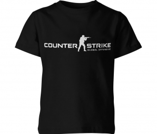 GYERMEK PÓLÓ COUNTER STRIKE - FEKETE Méretek: 128