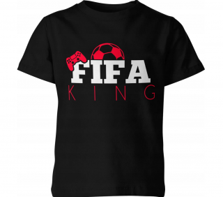 GYERMEK PÓLÓ FIFA KING - FEKETE Méretek: 176