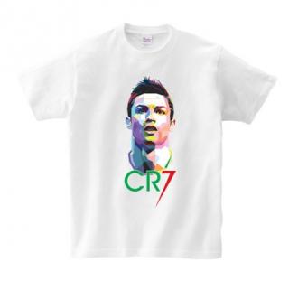 Gyermek póló Ronaldo CR7 fehér Veľkosť trička: XL
