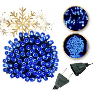 Karácsonyi fénylánc 200 LED 16 m kék