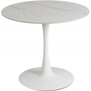 Kerek asztal Sander 90 cm fehér