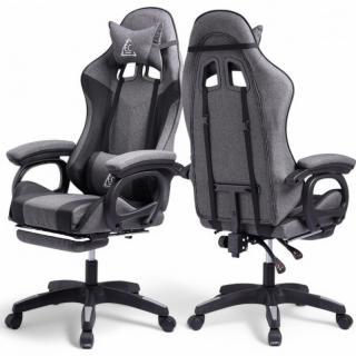 LevelUp szürke masszázsjátékszék lábtartóval  + ingyenes masszázspárna