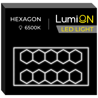 LumiOn LED mennyezeti lámpa Méretek: 484,5 x 243,5 cm, Modell: LO-3, Alak: hatszög