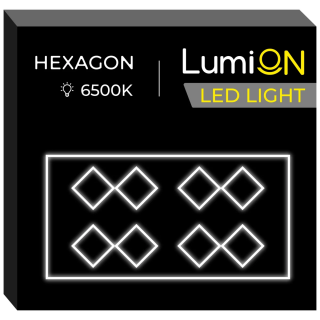 LumiOn LED mennyezeti lámpa Méretek: 484,5 x 243,5 cm, Modell: LO-6, Alak: gyémánt