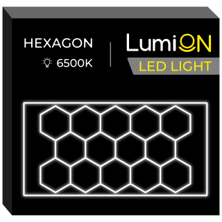 LumiOn LED mennyezeti lámpa Méretek: 531 x 291 cm, Modell: LO-1, Alak: hatszög