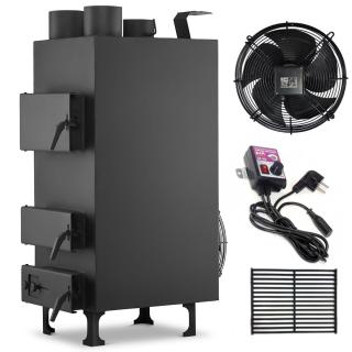 Meleglevegős kemence-kazán szilárd tüzelőanyaghoz 25 kW
