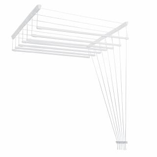 Mennyezeti ruhaszárító 7 rúddal fehér hossz: 150 cm