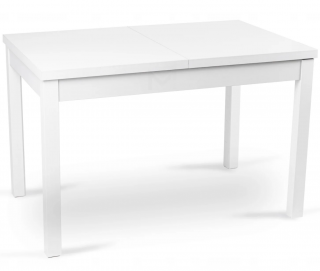 Összecsukható asztal Skubi 120 - 160 cm fehér