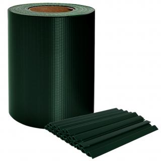 PVC kerítésszalag klipszekkel 19 cm x 35 m zöld | jaks