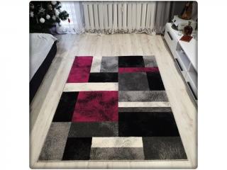 RÖVID BOLYHOS SUMATRA SZŐNYEG SZÜRKE-RÓZSASZÍN E317A - FMF21 Méretek: 120 x170