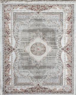 SZŐNYEG LUXESS RÖVID BOLYHOS BORDÓSZÜRKE 10137A Méretek: 160 x 230