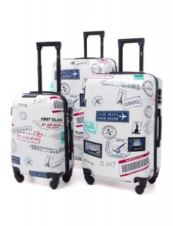 Utazóbőrönd Trendy  + ingyenes kozmetikai táska Vzor: First Class készlet