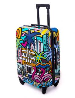 Utazóbőrönd Trendy  + ingyenes kozmetikai táska Vzor: Picasso XL