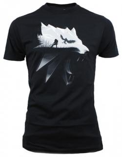 The Witcher 3 - Wolf Silhouette póló Sizes: XL