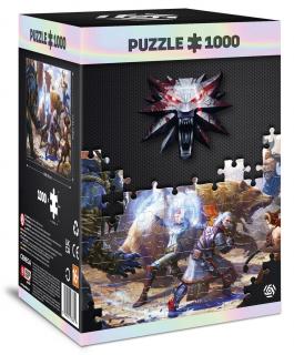 Witcher - Geralt & Triss in Battle 1000 db-os puzzle