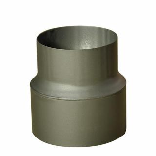 Cső alakú füstcső szűkíto 125/120 mm (h.160 mm), 1,5 mm, fekete