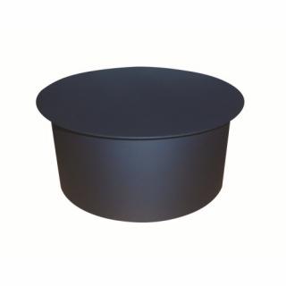 Füstcső falidugó 130 mm, 1,5 mm fekete