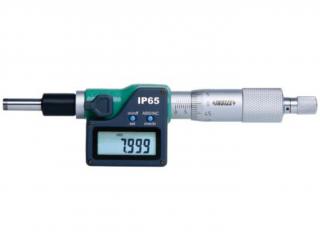 Digitális beépíthető mikrométer gömb orsóvéggel és orsózárral 0-25/0.01 mm - Insize