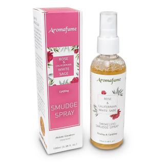 Aromafume Smudge aroma légfrissítő spray Fehér zsálya 100 ml Illat: Fehér zsálya és rózsa