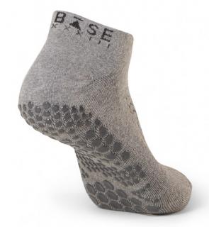Base 33 férfi sport csúszásgátló zokni Low Rise GRIP alacsony szürke Méret: L 43-45