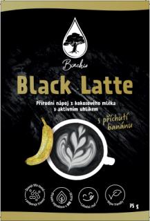 Binchio Black Latte – aktív széntartalmú ital 75g Íz: Banana