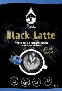 Binchio Black Latte – aktív széntartalmú ital 75g Íz: Blueberry