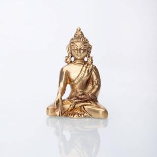 Bodhi Buddha szobor sárgaréz 8 cm